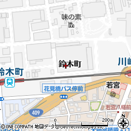 神奈川県川崎市川崎区鈴木町周辺の地図