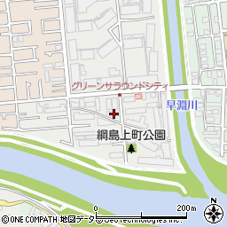 神奈川県横浜市港北区綱島上町97周辺の地図