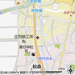 岐阜県美濃市191周辺の地図