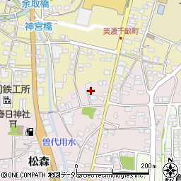 岐阜県美濃市松森722-6周辺の地図