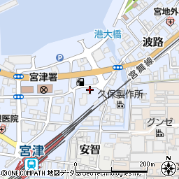 京建労宮津支部周辺の地図