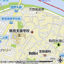 駒岡コートタウン　Ｊ棟周辺の地図