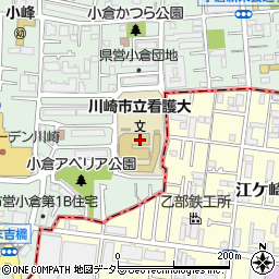 川崎市立看護大学周辺の地図