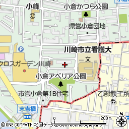 川崎市営小倉南住宅周辺の地図