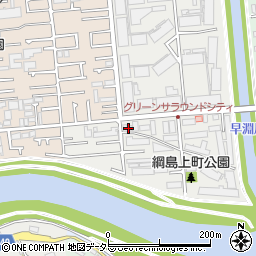 神奈川県横浜市港北区綱島上町94周辺の地図