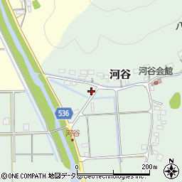 兵庫県豊岡市河谷752-2周辺の地図