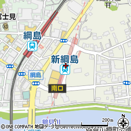 神奈川県横浜市港北区周辺の地図