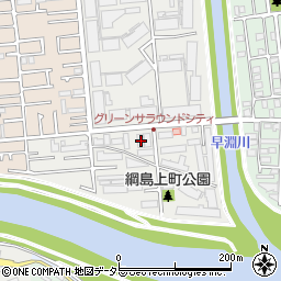 神奈川県横浜市港北区綱島上町98周辺の地図