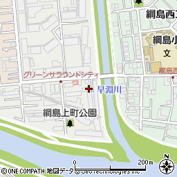 神奈川県横浜市港北区綱島上町46周辺の地図