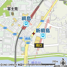 綱島駅前周辺の地図