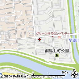 神奈川県横浜市港北区綱島上町95周辺の地図