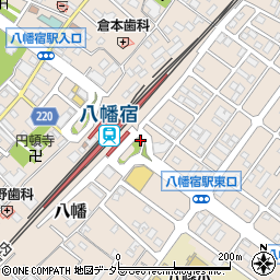 八幡宿駅東口周辺の地図