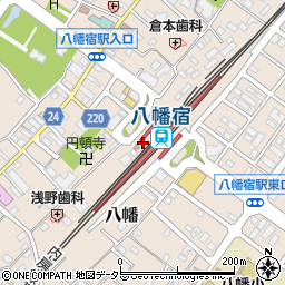 セブンイレブン八幡宿駅西口店周辺の地図