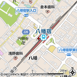 セブンイレブン八幡宿駅西口店周辺の地図