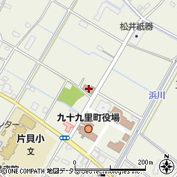 九十九里郵便局周辺の地図