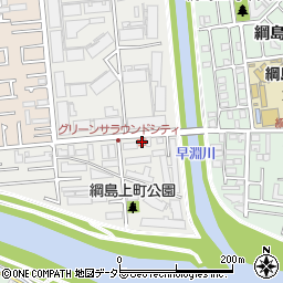 神奈川県横浜市港北区綱島上町40周辺の地図