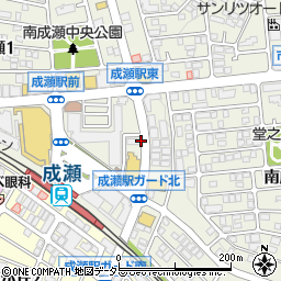 成瀬駅前ハイツ東側パーキングメーター周辺の地図