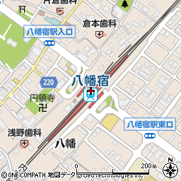 八幡宿駅周辺の地図