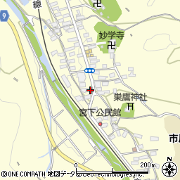黒沢郵便局周辺の地図