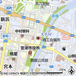 京都地方裁判所　宮津支部執行官室周辺の地図