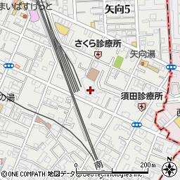 横浜市矢向地域ケアプラザ周辺の地図