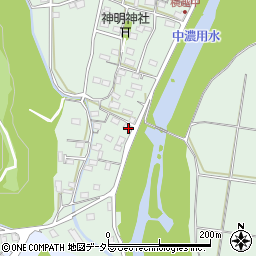 岐阜県美濃市横越191周辺の地図