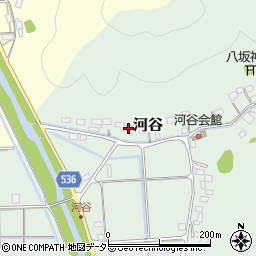 兵庫県豊岡市河谷876周辺の地図