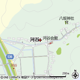 兵庫県豊岡市河谷866周辺の地図