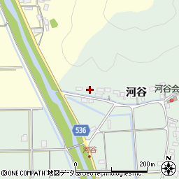 兵庫県豊岡市河谷887周辺の地図