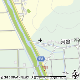 兵庫県豊岡市河谷889周辺の地図