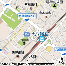 や台ずし八幡宿駅前町周辺の地図