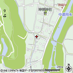 岐阜県美濃市横越193周辺の地図