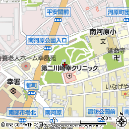 神奈川県川崎市幸区都町周辺の地図