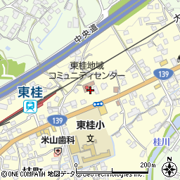 東桂地域コミュニティーセンター周辺の地図