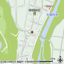 岐阜県美濃市横越232周辺の地図