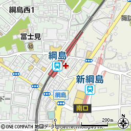 餃子の王将 綱島駅前店周辺の地図