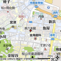 茶六本館周辺の地図