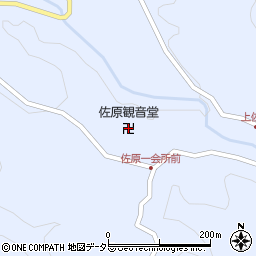佐原観音堂周辺の地図
