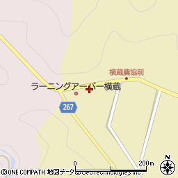 横蔵簡易郵便局周辺の地図