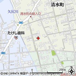 鳥取県境港市清水町916-3周辺の地図