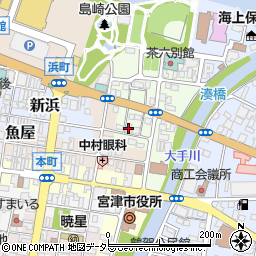 宮津市役所　教育支援センターこころのひろば周辺の地図