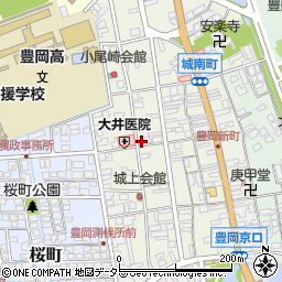 兵庫県豊岡市城南町周辺の地図