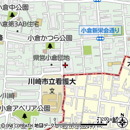 パソコントラブル１１０番川崎小倉店周辺の地図