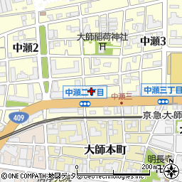 ファミリーマート川崎中瀬店周辺の地図