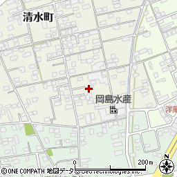 鳥取県境港市清水町610周辺の地図