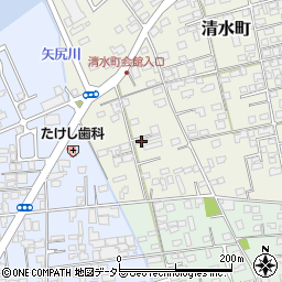 鳥取県境港市清水町912-1周辺の地図