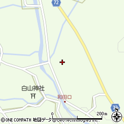 岐阜県中津川市蛭川和田442-1周辺の地図