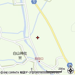 岐阜県中津川市蛭川和田442周辺の地図