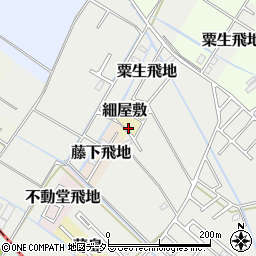 千葉県東金市細屋敷周辺の地図