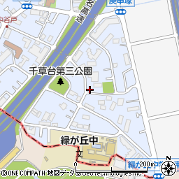 神奈川県横浜市青葉区千草台46-28周辺の地図
